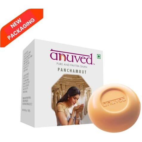 Anuved Family Combo (Pack Of 9) Herbal Soaps 125G Each Chandanam, Kewda, Utane, Kesar, Panchamrit, Ashtagandha, Aloe Vera, Haldi Chandan & Pahadi Gulab With Sacred Indian Herbs,Enriched With Gangajal