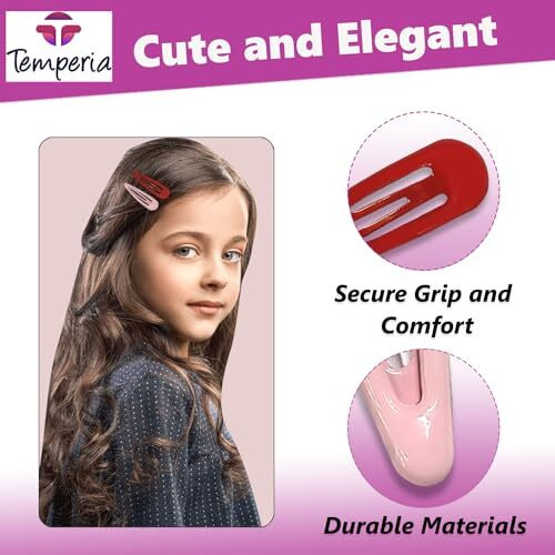 Temperia (18Pcs) Hair Accessories For Girls, Kids, Baby - Hair Tic Tac, Clips & Pins Set - Stylish & Fancy - Random Designs & Colours (Za751)