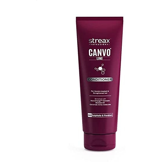 Streax Pro Canvo Line Shampoo, Conditioner & Serum For Straightened Hair