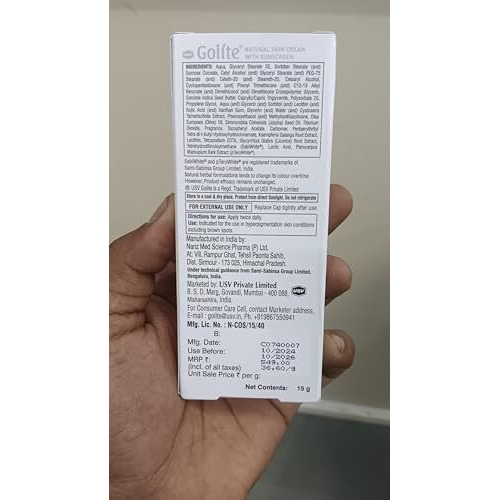 Go Lite Skin Lightening Cream (15Gm)