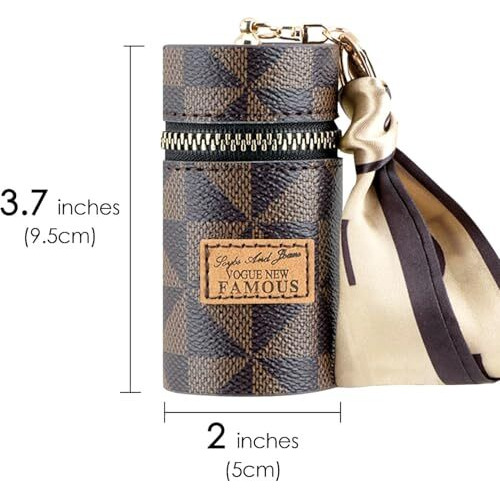Tcco Lipstick Organizer, Luxury Leather Lip Gloss Bag, Mini Lipstick Case With Keychain, Girls Travel Lipgloss Makeup Storage Holder For Purse Perfume Fingernail Polish (Multicolor)