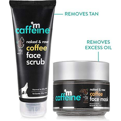 Mcaffeine Tan Removal Kit With Face Scrub & Face Mask | Sunday Routine For Face Clean - Up | For Men & Women | Combo For All Skin Types | Pack Of 2