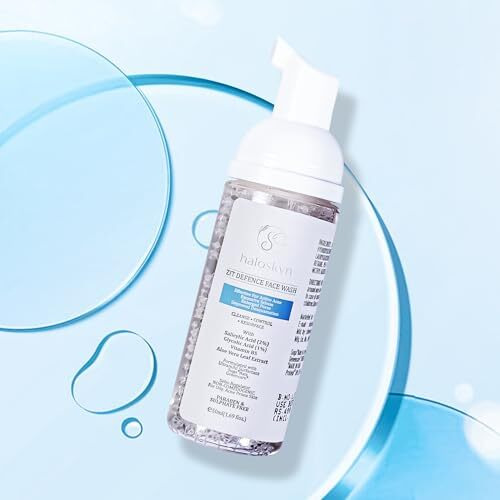 S For Skin - Zit Defence Ultra Gentle Foaming Face Wash | 2% Salicylic Acid,1% Glycolic Acid,Vitamin B5 & Aloe Vera Leaf Extracts | Sulphate Free, With Zinc For Acne Or Pimples | 50Ml