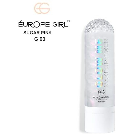Europe Girl Glow Me Makeup Fixer -03 Sugar Pink Makeup Setting Spray | Hydrating, Sweat Control, & Radiant Finish | All-Day Long-Lasting Setting Spray For All Skin Types | Travel Size, Vegan & Paraben-Free