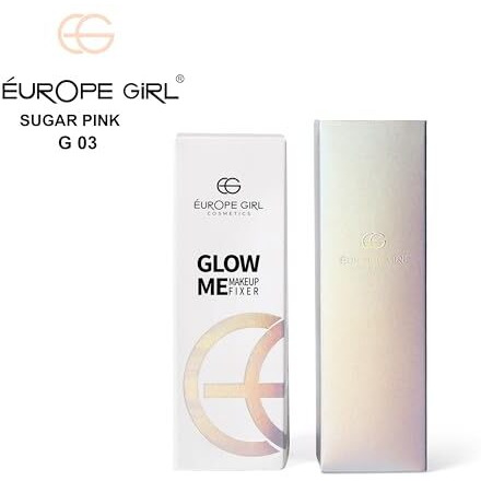 Europe Girl Glow Me Makeup Fixer -03 Sugar Pink Makeup Setting Spray | Hydrating, Sweat Control, & Radiant Finish | All-Day Long-Lasting Setting Spray For All Skin Types | Travel Size, Vegan & Paraben-Free