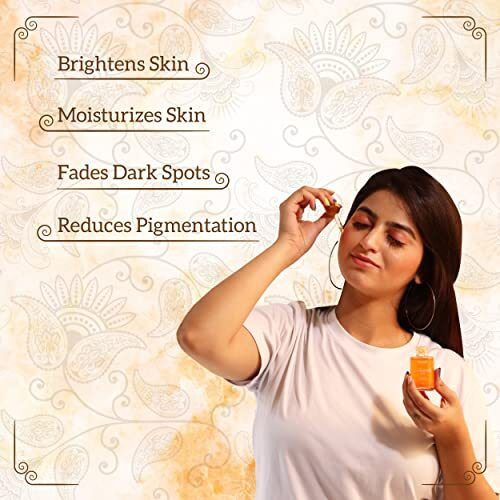 Truhabit Kumkumadi Oil For Face (30Ml), Kumkumadi Face Tailam Oil For Glowing Skin With Saffron & 24K Gold Bhasma Kumkumadi Oil Serum For Face Glowing And Whitening Kumkumadi Tailam For Face & Dull Skin