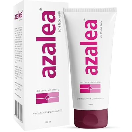 Apple Therapeutics Azalea Acne Face Wash For Acne Prone & Oily Skin | Dermatologist Recommended Gentle Cleanser For Glow & Radiance | Protein Based Acne Face Wash | 100Ml