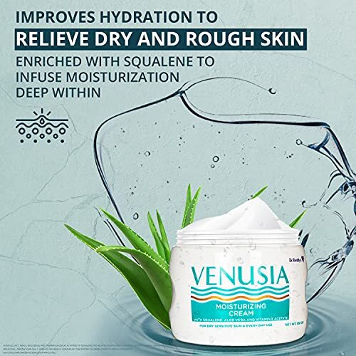 Dr. Reddy's Venusia Max Intensive Moisturizing Cream | Dermatologist Recommended For Dry To Very Dry Skin | Clinically Proven For Up To 24 Hrs. Moisturization | For Face & Body | Cocoa Butter, Mango Butter & Aloe Butter | 100 G (Pack Of 2)