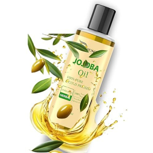 Drontika Wild & Pure Cold Pressed Jojoba Oil For Hair Growth, Face Glow & Skin  200Ml 100% Pure, Organic, Virgin & Unrefined | For Hair Growth, Radiant Skin & Moisturization