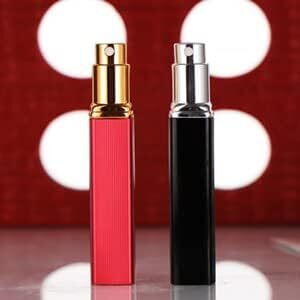 Aston Andia 12Ml Perfume Refill Bottle Refillable Perfume Bottle Mini Travel Empty Glass Spray Bottle With Perfume Extractor Pump,Funnel (Black)