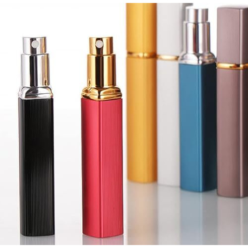 Aston Andia 12Ml Perfume Refill Bottle Refillable Perfume Bottle Mini Travel Empty Glass Spray Bottle With Perfume Extractor Pump,Funnel (Black)
