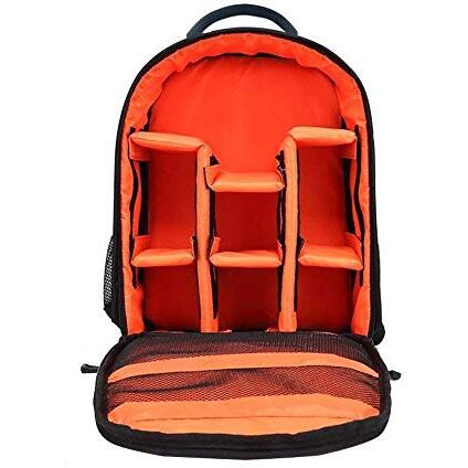 Smiledrive Waterproof Dslr Standard Backpack Camera Bag, Lens Accessories Carry Case For All Slr Cameras-Made In India, Multicolour