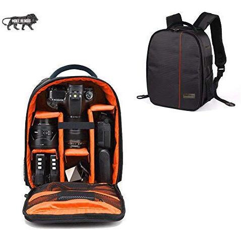 Smiledrive Waterproof Dslr Standard Backpack Camera Bag, Lens Accessories Carry Case For All Slr Cameras-Made In India, Multicolour