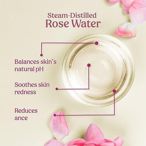 Vilvah Store Rosewater Toner For Face, 100% Pure & Natural Gulab Jal, Hydrates Plumps & Minimises Open Pores For Glowing Skin, Alchohol Free Toner For Glowing Skin, For Men And Women, 100Ml