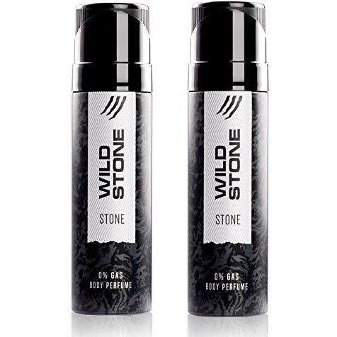 Wild Stone Stone Long Lasting Perfume Body Spray For Men, Pack Of 2 (120Ml Each) - Stone Pbs