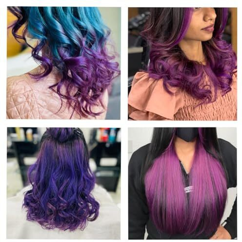 Streax Professional Hold & Play Funky Colours Hair Color, 100G - Crazy Violet 100G