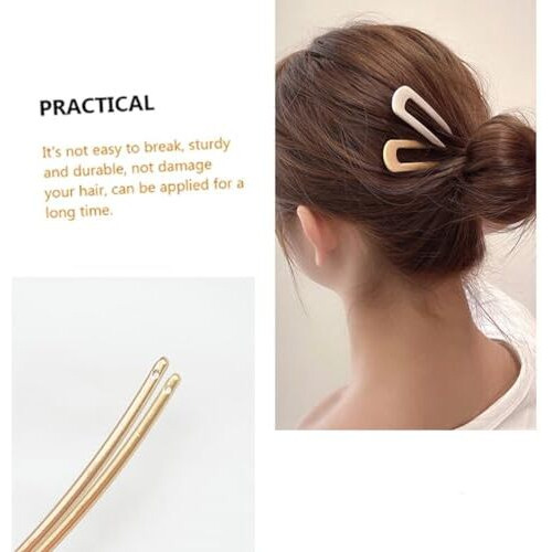 Aston Andia 4 Pcs Exquisite Hair Pin,Hair Stick For Bun Hairpin U Shaped Fashionable Women's Hair Accessories Selection Hair Clips Suitable For Women Girls