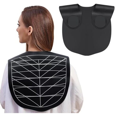 Maycreate Silicone Waterproof Hair Dye Shawl, Hair Cutting Collar With Guiding Lines, Cutting Mat For Hair Stylist, Barber Shop Hair Cutting Pad/Cape For Salon, Hair Cutting Tools Salon Accessories