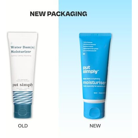 Put Simply Hydrating Gel Face Korean Moisturizer For Dry, Oily & Sensitive Skin With 3% Niacinamide, 7% Cica, Ceramides, Ha | Fragrance Free, Ultra Lightweight & Fast Absorbing | For Men & Women | 50 Ml