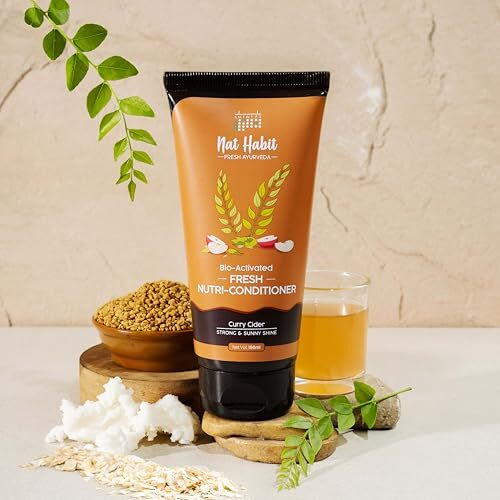 Nat Habit Curry Cider Shampoo And Conditioner For Women & Men, Soft And Shiny Hair, Sulphate Free Hydration Kit