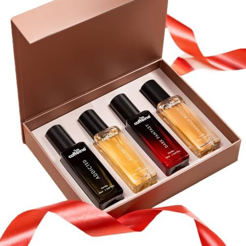 Mcaffeine The Addiction Collection Perfume Gift Set For Men & Women | Premium Fragrances - 20Ml X 4 | Gift Set For Special Occasions | Valentine Gift | Long Lasting Perfume Set For Men And Women | Birthday, Girlfriend Boyfriend