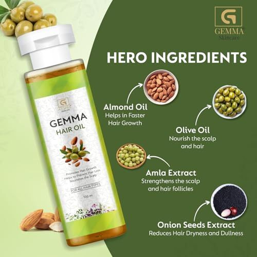 Gemma Hair Oil, 100 Ml For All Hair Types