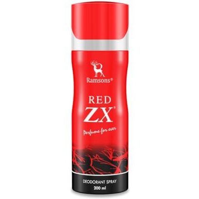Ramsons - Red Zx Deodorant Spray 200 Ml | Body Perfume For Men | Tn - Bergamot, Lemon, Lavender, Rosemary, Basil, Mint | Mn - Carnation, Jasmine, Allspice | Bn - Musk, Amber, Cedar, Patchouli, Mossy