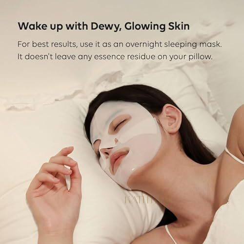 Bio-Collagen Real Deep Hydrating Overnight Face Mask, Korean Face Mask For Pigmentation Hydrogel Mask, Pore Minimizing, Elasticity Improvement, 34G (Pack Of 1)
