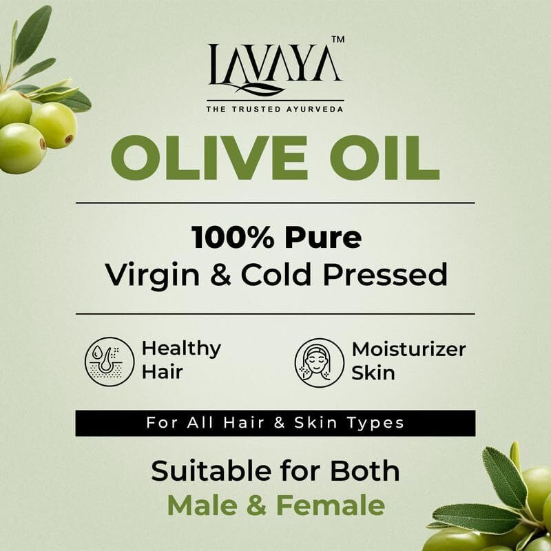 Olive Oil 100% Pure Cold Pressed  Multipurpose Beauty Oil For Hair Growth, Glowing Skin, Anti-Aging, Face Care, Body Massage, Stretch Marks, Dry Skin Repair  Vitamin E Rich  200Ml Bottle