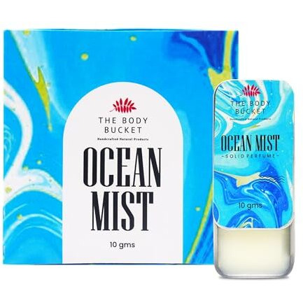 The Body Bucket Combo Of Fresh Buds & Ocean Mist Alcohol Free Solid Cologne Perfume- 10 Gms Each | Alcohol Free- Pocket Friendly & Easy To Apply | Unisex Gifting Collection