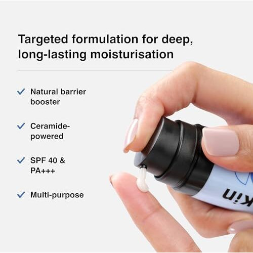 Cureskin Ceramide Moisturizer Spf 40 Pa+++ Skin Barrier Repair Face Moisturizer For Men And Women | Hyaluronic Acid Moisturizer For Face | Anti Aging Cream For Women And Men