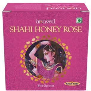 Anuved Shahi Range Of Shahi Rose, Shahi Khus & Shahi Sandal Soaps | Pack Of 3 |125 Grams Each | For Royal Luxurious Bath Experience | Paraben Free, Cruelty Free