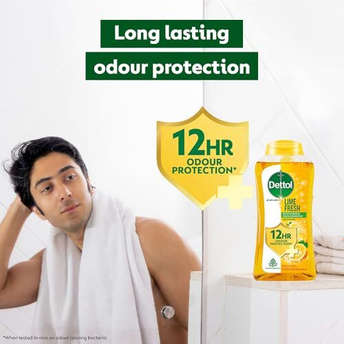 Dettol Body Wash And Shower Gel For Women And Men, Refresh (Pack Of 3 - 250Ml Each) | Soap-Free Bodywash | 12H Complete Odour Protection