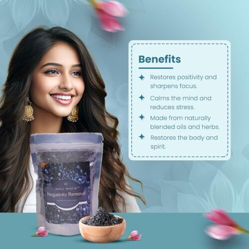 Soul Magik Pure & Natural Negativity Removal Spiritual Bath Salt | 200G, Cleanse And Purify Your Aura