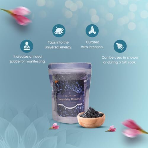 Soul Magik Pure & Natural Negativity Removal Spiritual Bath Salt | 200G, Cleanse And Purify Your Aura