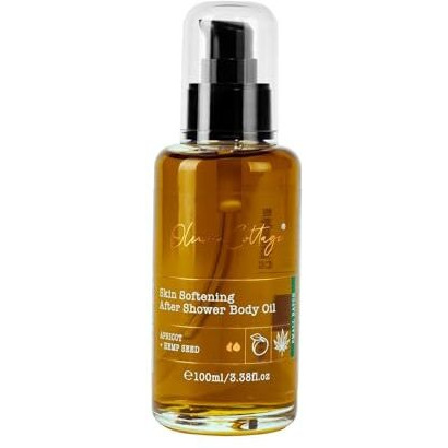 Oleum Cottage After Shower Body Oil, 100Ml | Non-Sticky Bath Oil For Dry, Sensitive Skin | Cold Pressed Hemp Seed Oil For Eczema, Psoriasis Prone Skin