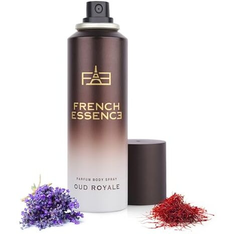 French Essence Deodorant Spray Perfume/Deodorant For Men/Men Deo/Body Spray For Men,Long Lasting Fragrance, Fresh Scent (Oud Royal)120Ml Each - Pack Of 2