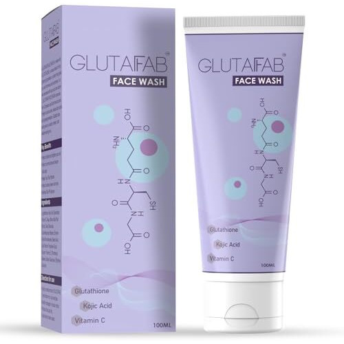 Glutafab Anti Pigmentation Glutathione Face Wash For Safe Skin Glowing & Skin Brightening With Kojic Acid And Vitamin C | Daily Gentle Face Wash For Dark Spot, 100Ml