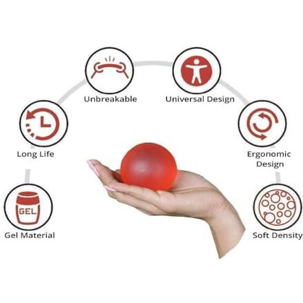 Gadget Deals- Gel Exercise Ball | Finger Exercise Equipment | Finger Exerciser - Hand Therapy | Physio Gel Ball |Finger Exerciser Physiotherapy | Stress Relief Ball
