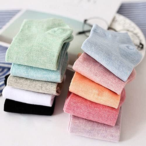 Creature Ankle Length Plain Colourful Socks For Women/Girls-Combo Free Size Pack Of 5 Pairs(Scs-Ws-07-P-05)