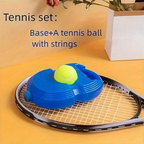 Beloxy Tennis Trainer (Pack Of 1) Rebound Ball With String Tennis Trainer Set Self Tennis Practice Ball With String Cricket Trainer Rebound Ball With Rope Fill Sand Or Water (1)