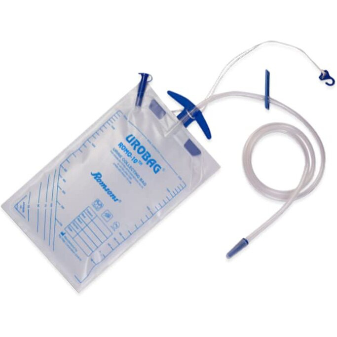 Romsons Romo 10 Urine Collection Disposable Bags, With Super Absorbent And Ziplock, Portable Urinal, Camping Pee Bags, Emergency Bag During Traffic Jam And Travel - Pack Of 5, Multicolour