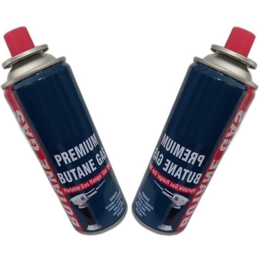 Gadget Deals-Pack Of 2-225G Each- Camping Gas Cylinder - Butane Gas Can - Butane Gas |For Camping Stove High Pressure- Butane Gas Refill -Flame Portable Liquefied - Butane Gas Canister