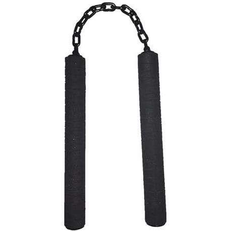 Afpin- Rubber Foam- Nunchaku - With Black Handle | Nunchaku Rubber | Nunchaku Foam - Karate Stick | Karate Equipment