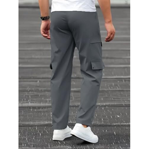 Samfor Track Pants For Men || Men Track Pants || Men Stylish Track Pant || Cargo Track Pant For Men || Track Pant With Multiple Pockets (In, Alpha, L, Regular, Dark Grey)