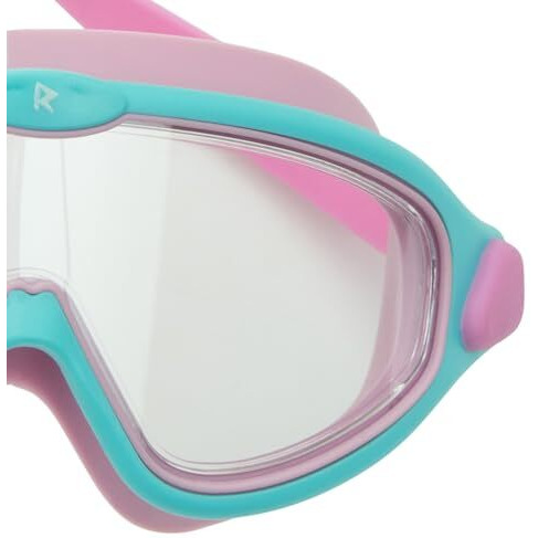 Rovars Swimming Goggles For Kids With Nose & Ear Plugs, Leakproff Full Frame With Adjustable Strap, Anti Fog And Uv Protection For Boys & Girls - Purple