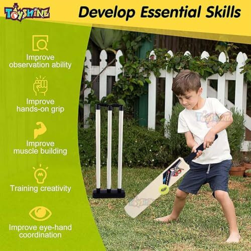 Toyshine Speed Up Master Shot Combo Box Cricket Kit For Kids (Bat Size 4, 5-10 Yrs) Gift Sports Outdoor Toy Boys Girls Picnic (Box Pack)- Sstp, Multicolor