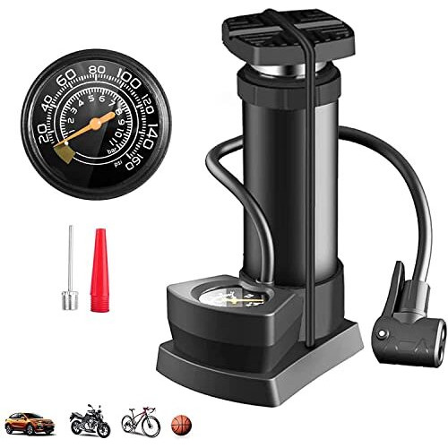 Bicycle Pump - High Pressure Foot Air Pump For Cycles, Balloons, Footballs And Tyres