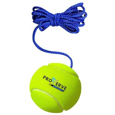 Proverve Hanging Tennis Ball For Kids | Cricket Hanging Ball For Practice | Easy To Hang & Ideal For Indoor And Outdoor Batting And Heavy Training | Swing Tennis Ball For Kids And Adults (Pack Of 1)