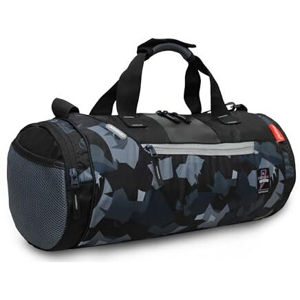 Sfane Gym Bags For Men With Separate Shoe Compartment Sports Gym Bags For Women Unisex Duffle Bags For Gym For Carry & Travel Adjustable Duffel Bags Sports Bag - Grey